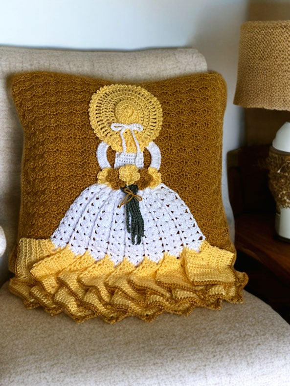 Behind the Back Surprise Throw Pillow Cover