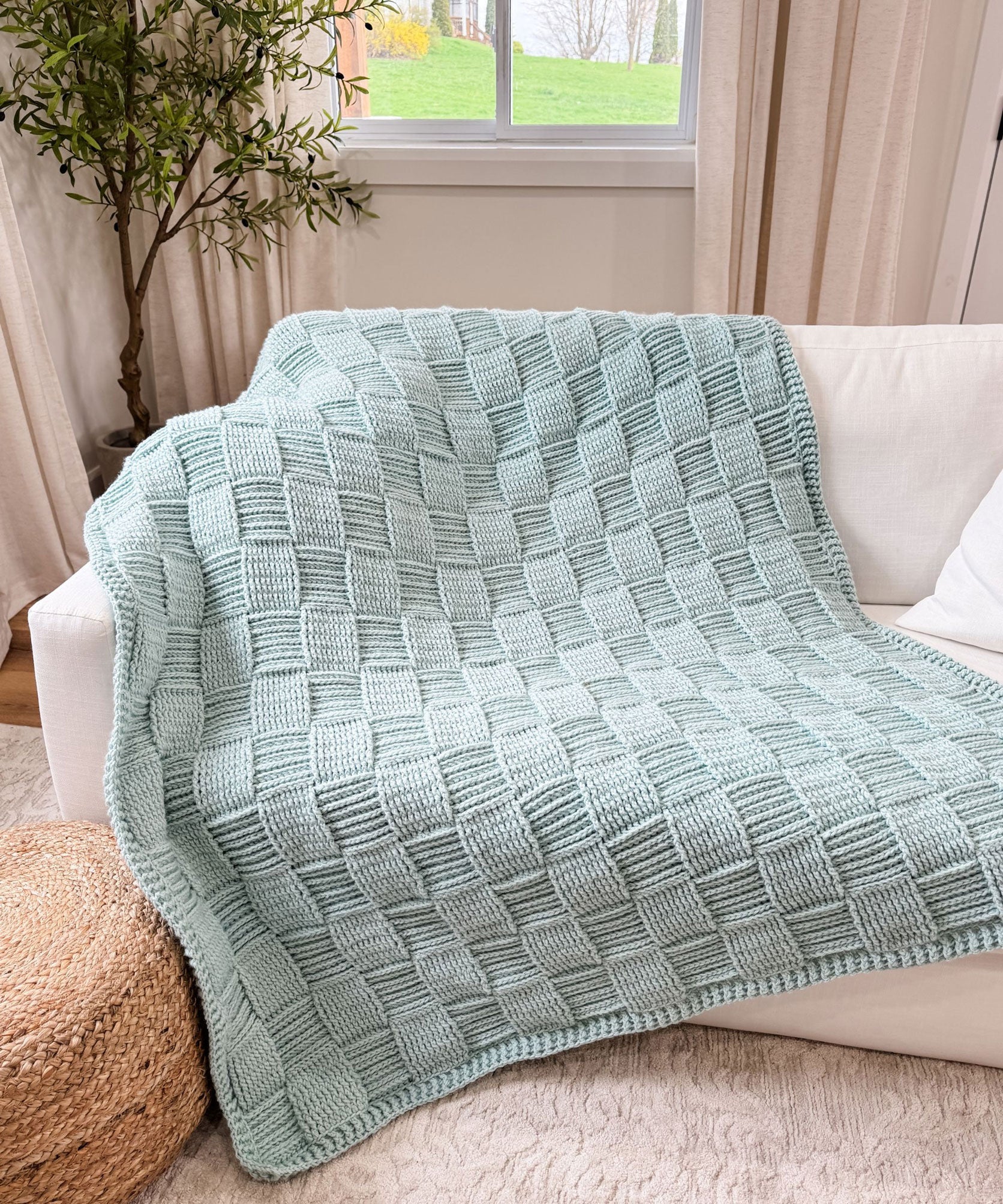 Seabreeze Basketweave Blanket