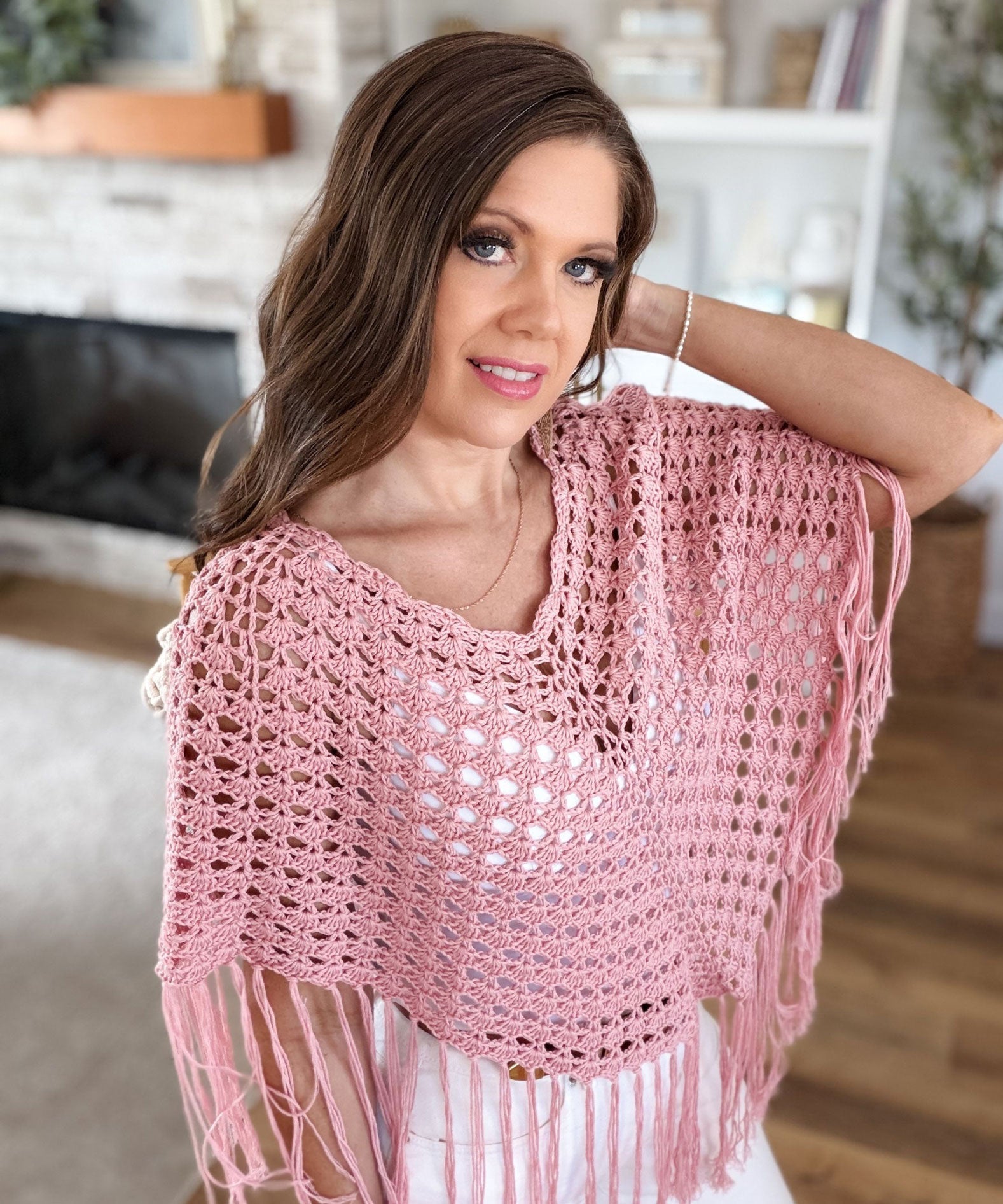 Sienna Shell Stitch Poncho