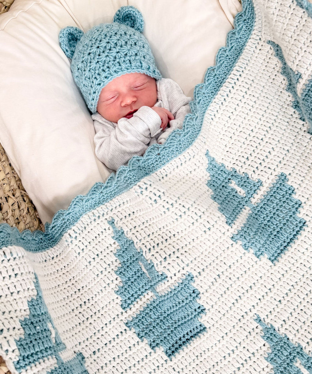 Sailboat Mosaic Baby Blanket