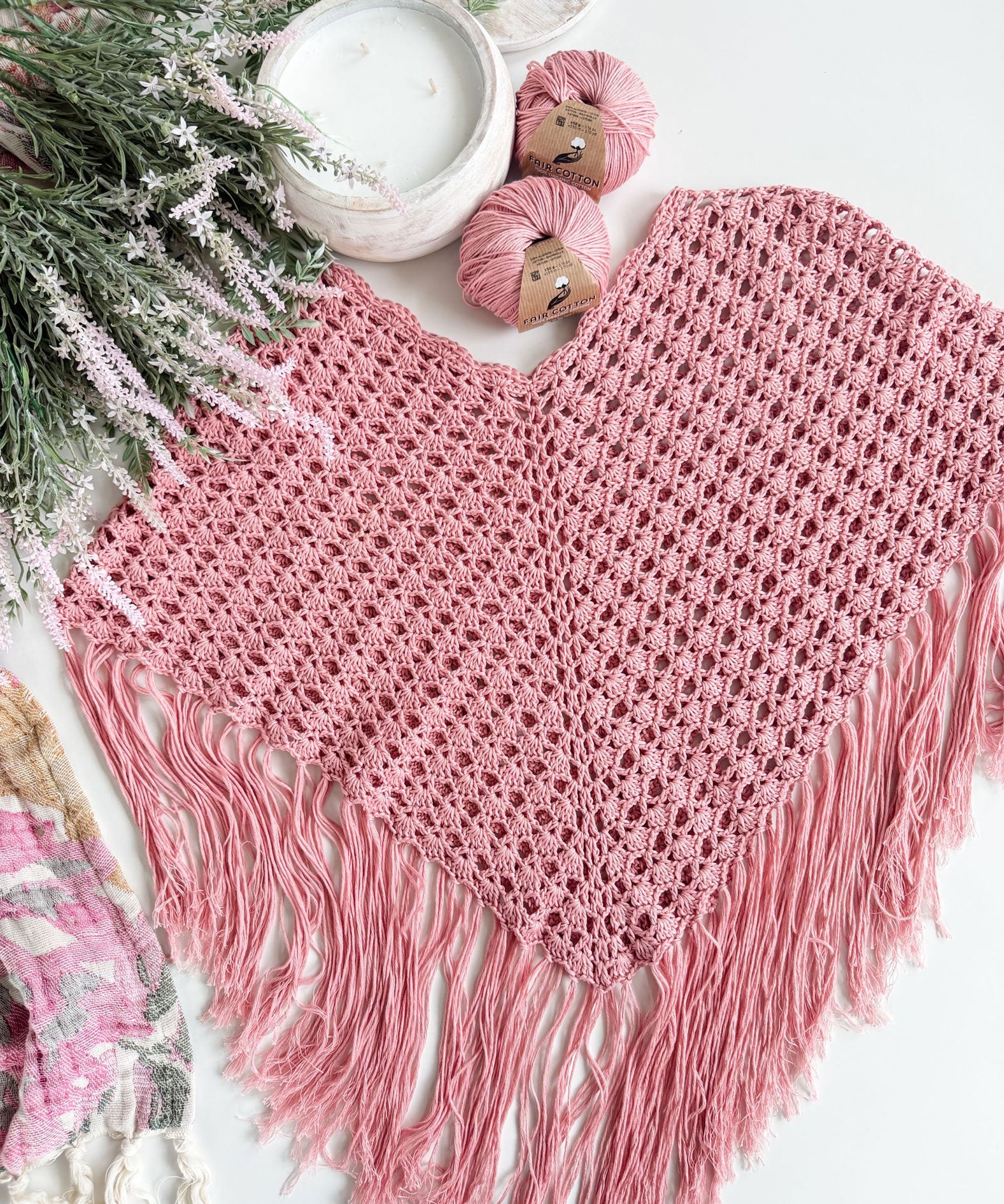 Sienna Shell Stitch Poncho