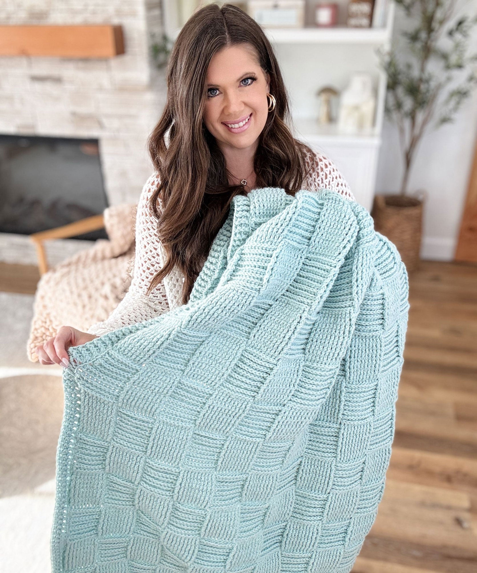 Seabreeze Basketweave Blanket