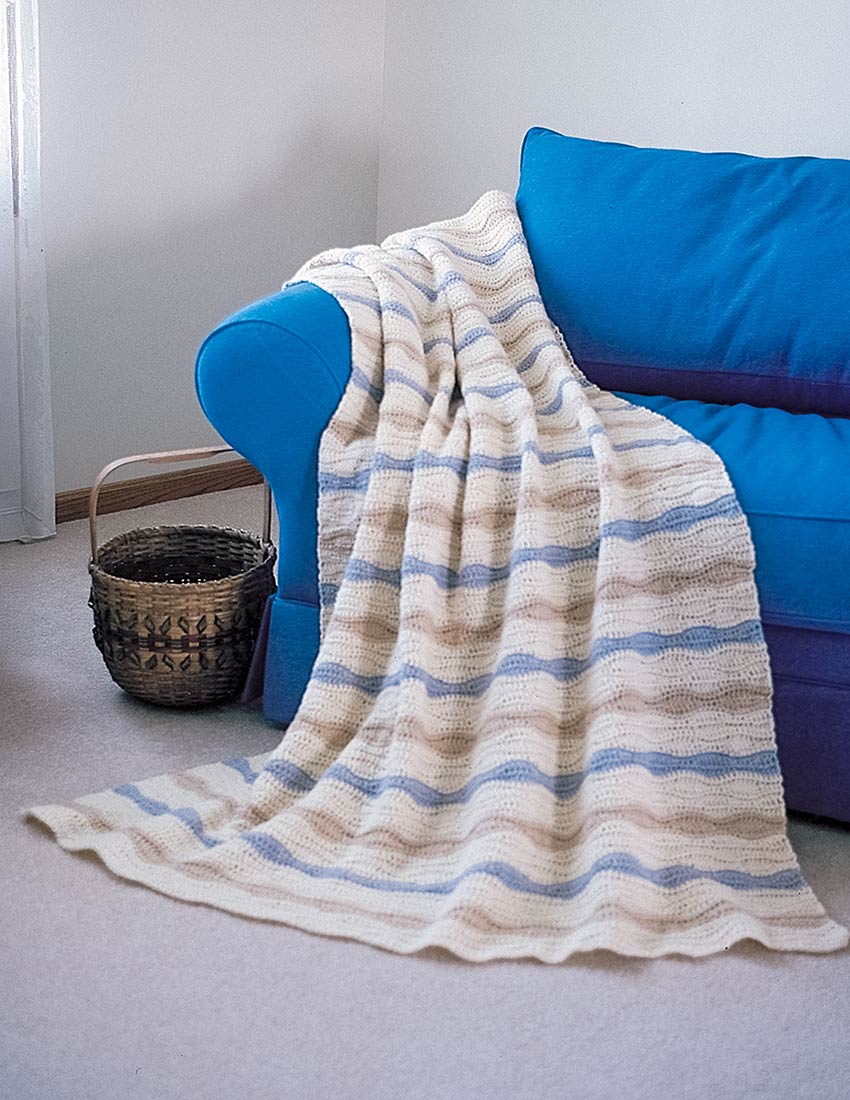 Soft Waves Afghan Pattern