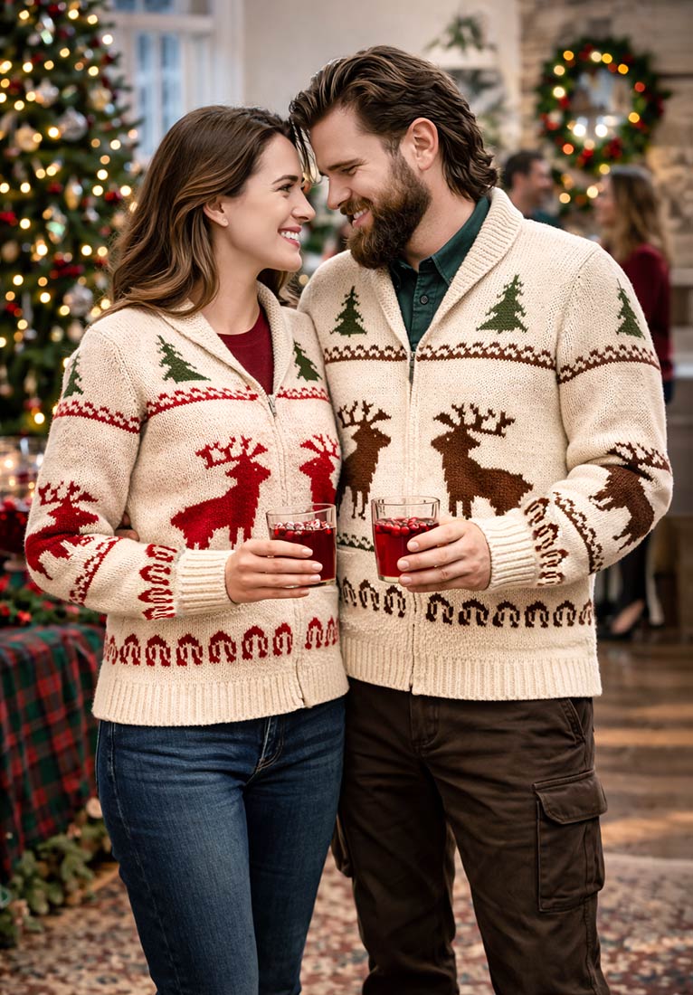 Reindeer Cardigan Pattern