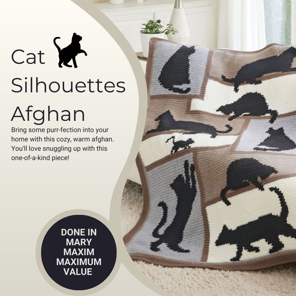 Cat Silhouettes Afghan