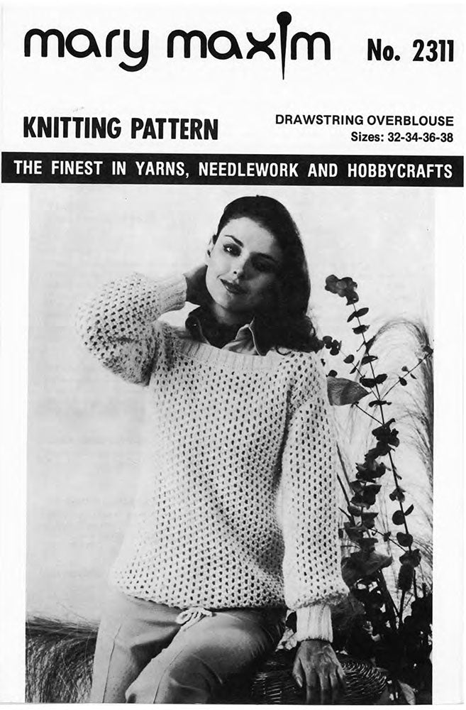 Drawstring Overblouse Pattern