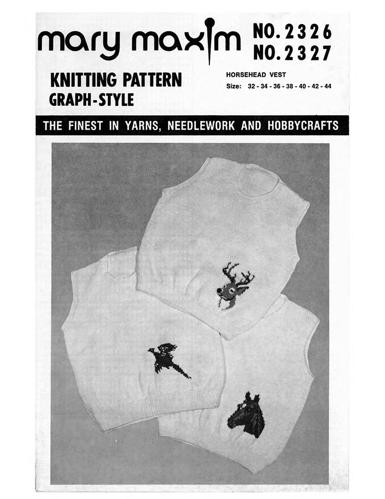 Horsehead Vest Pullover Pattern