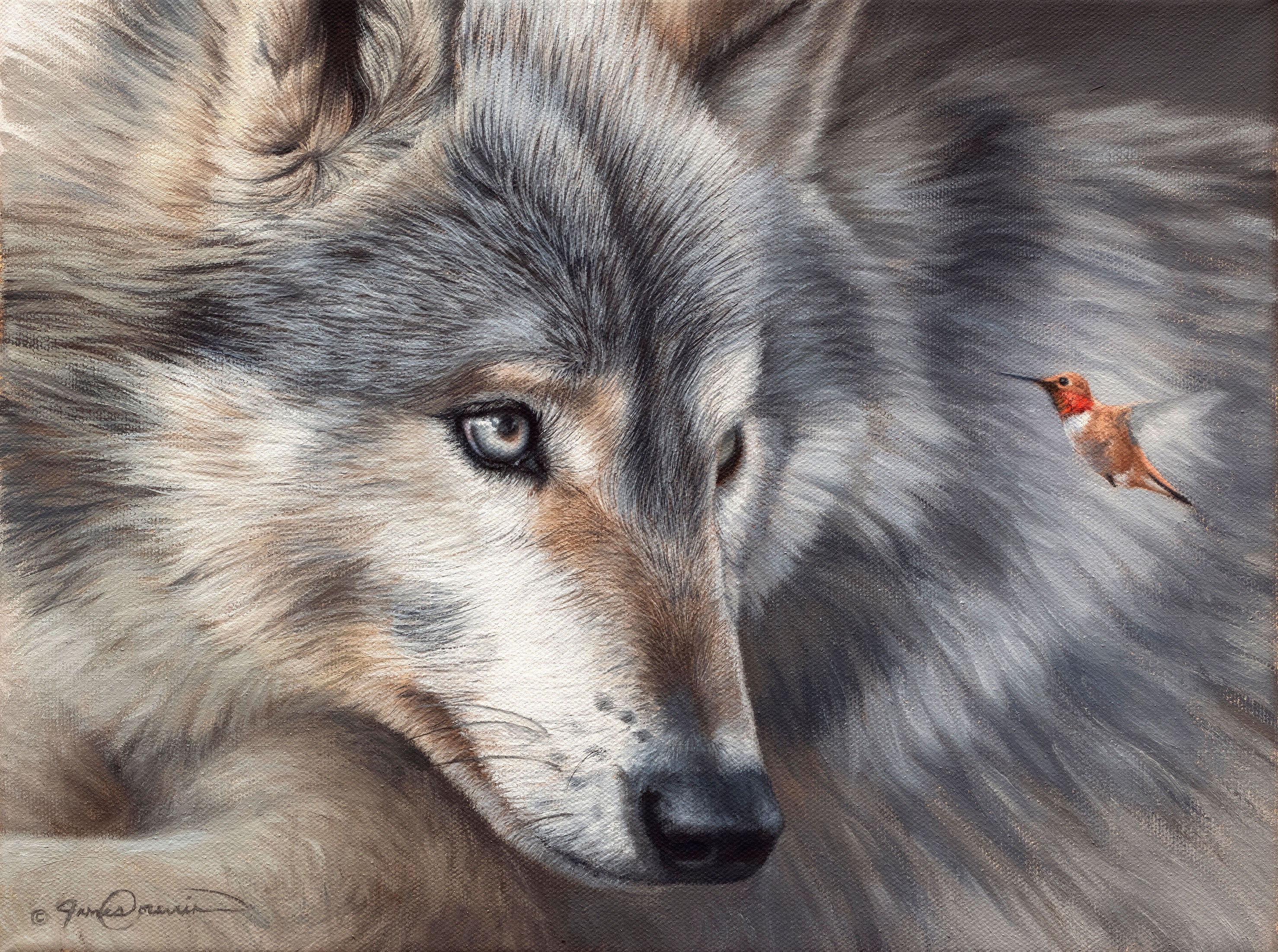 Curious Visitor Jigsaw Puzzle