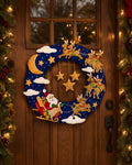 Moonlit Sleigh Ride Felt Wreath
