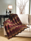 Autumn Waves Throw Pattern