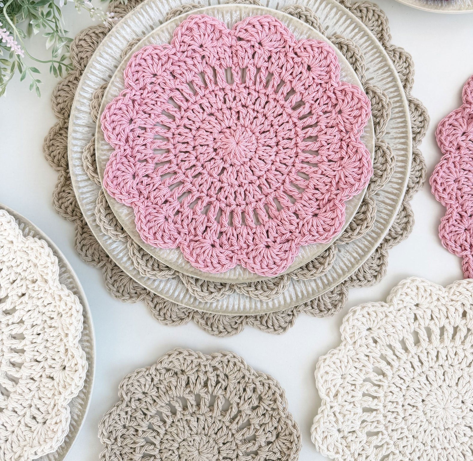 Stacked Petals Kitchen Set