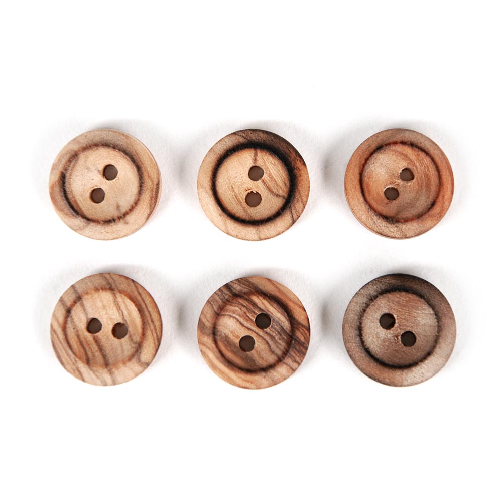 Twiggery 15mm Wood 2 Hole Buttons