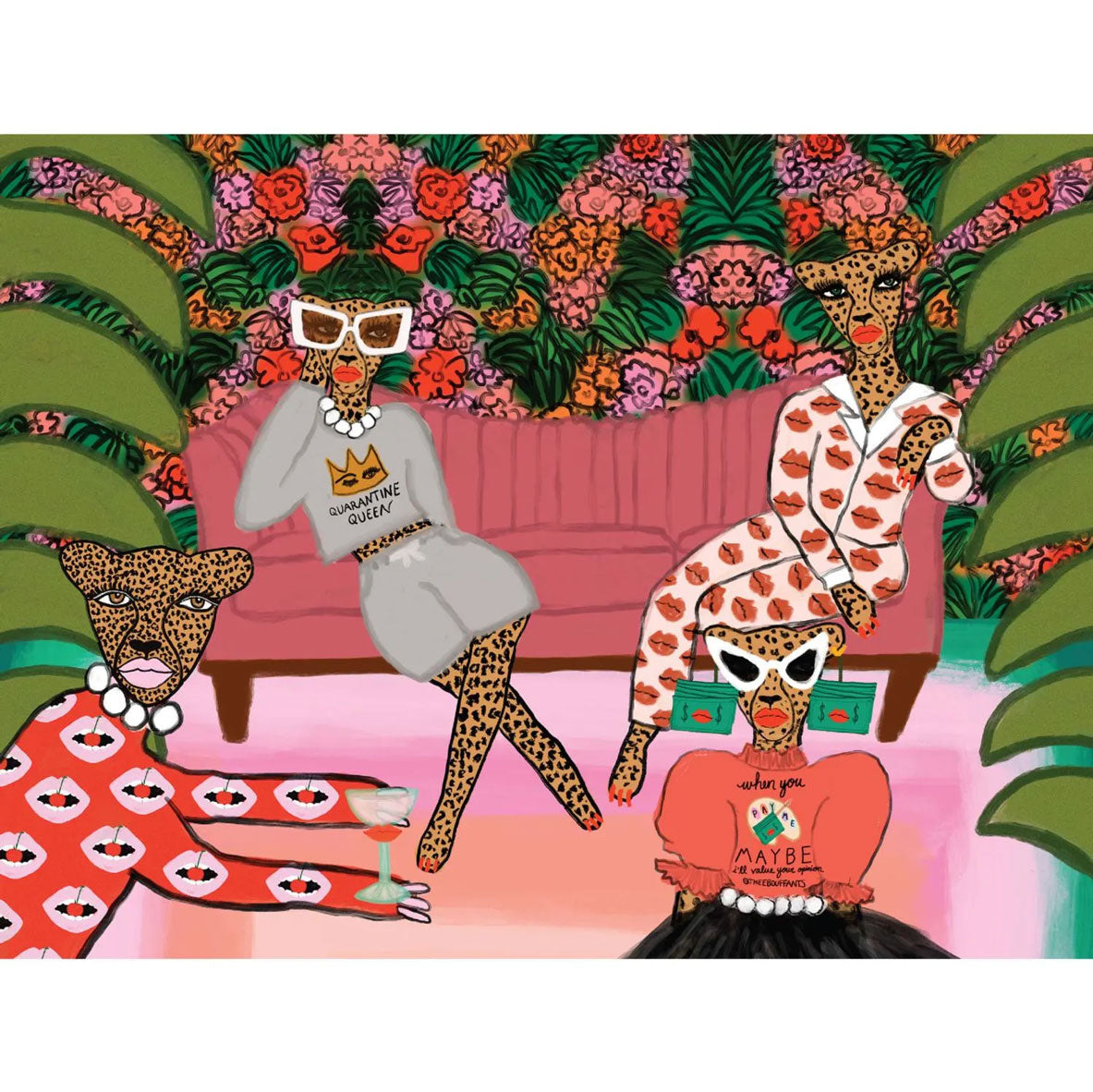 Cheetah Reunion Jigsaw Puzzle
