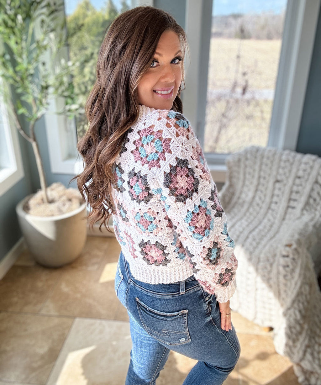 Granny Crop Cardigan