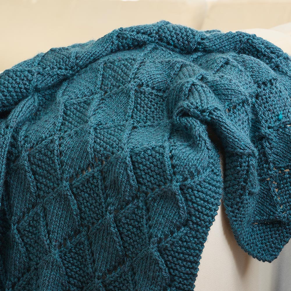 Argyle Knit Throw