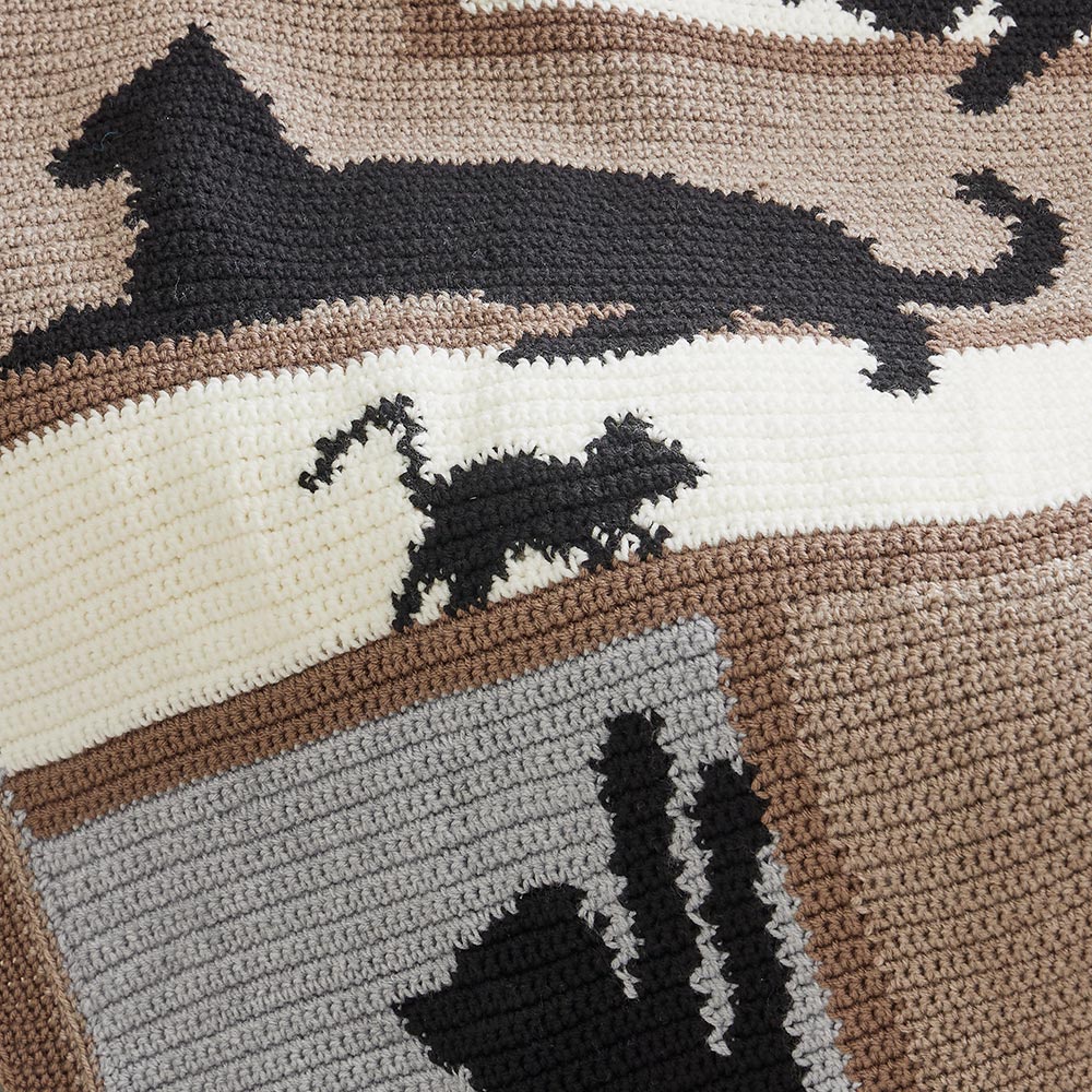 Cat Silhouettes Afghan