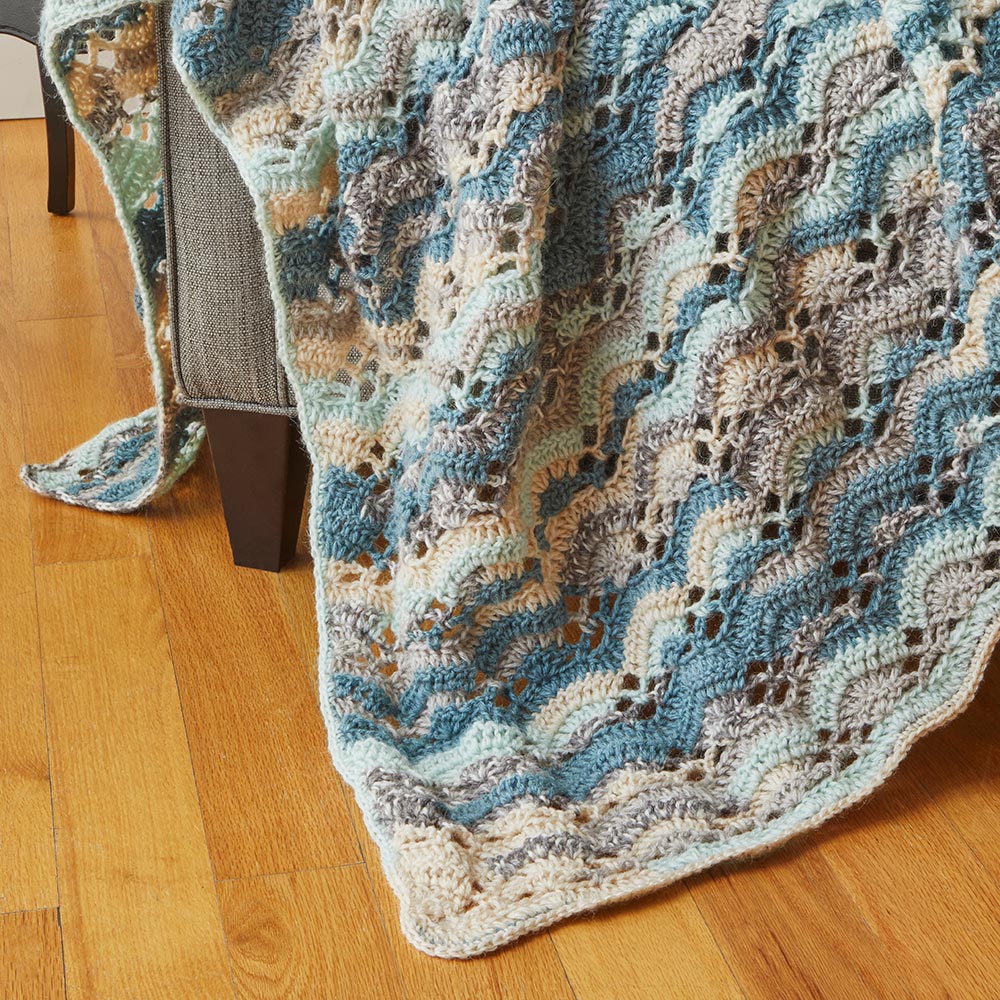 Waterfall Ripple Afghan