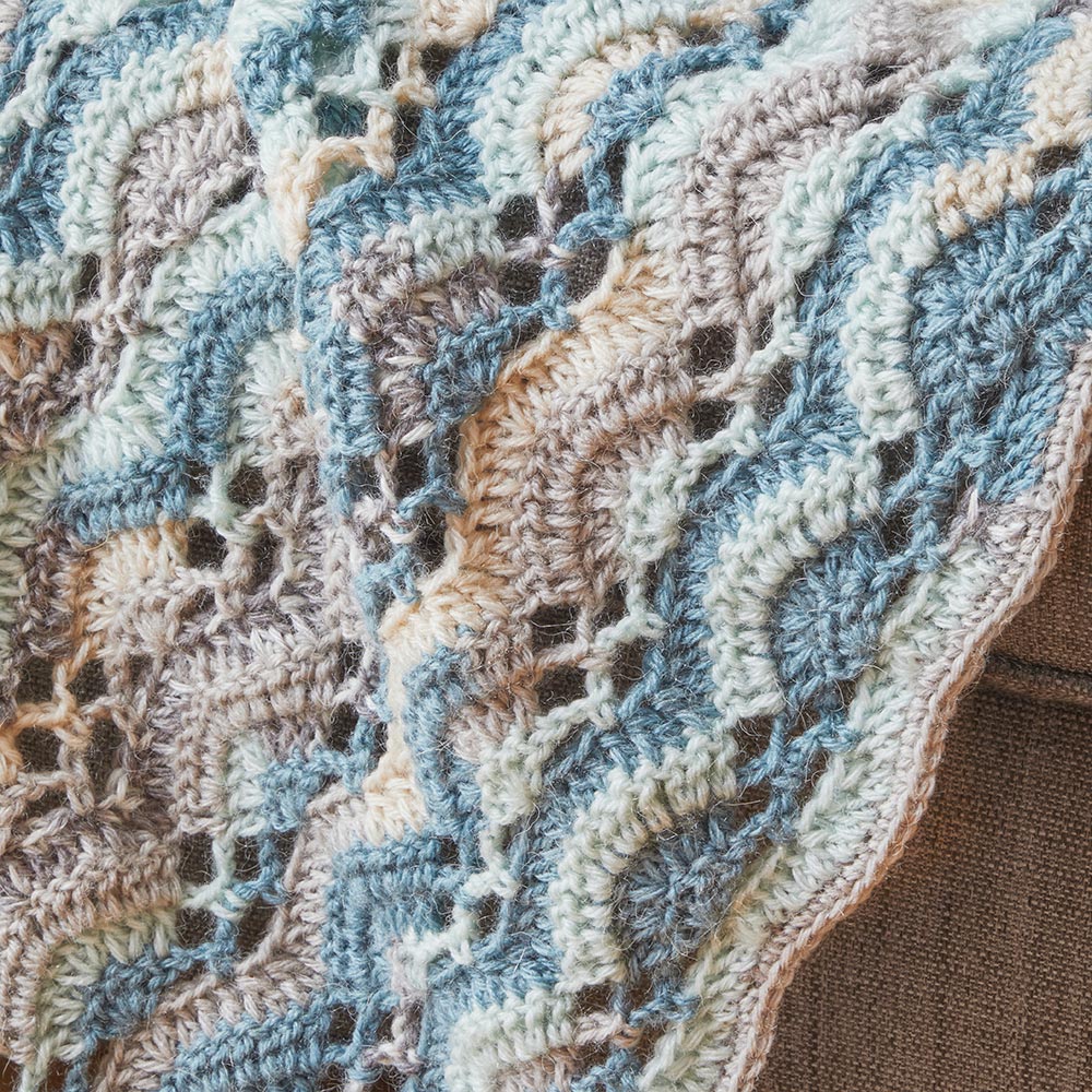 Waterfall Ripple Afghan