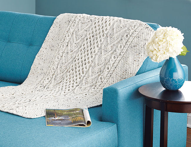 Rustic Cables Baby Blanket