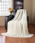 Aran Sampler Throw Pattern