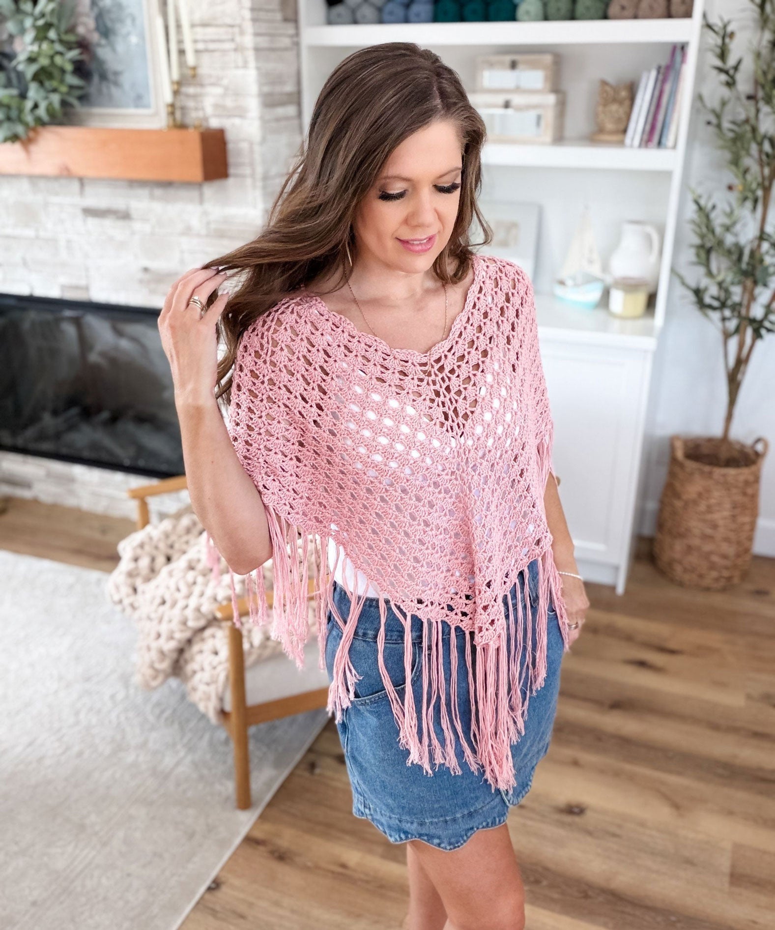 Sienna Shell Stitch Poncho