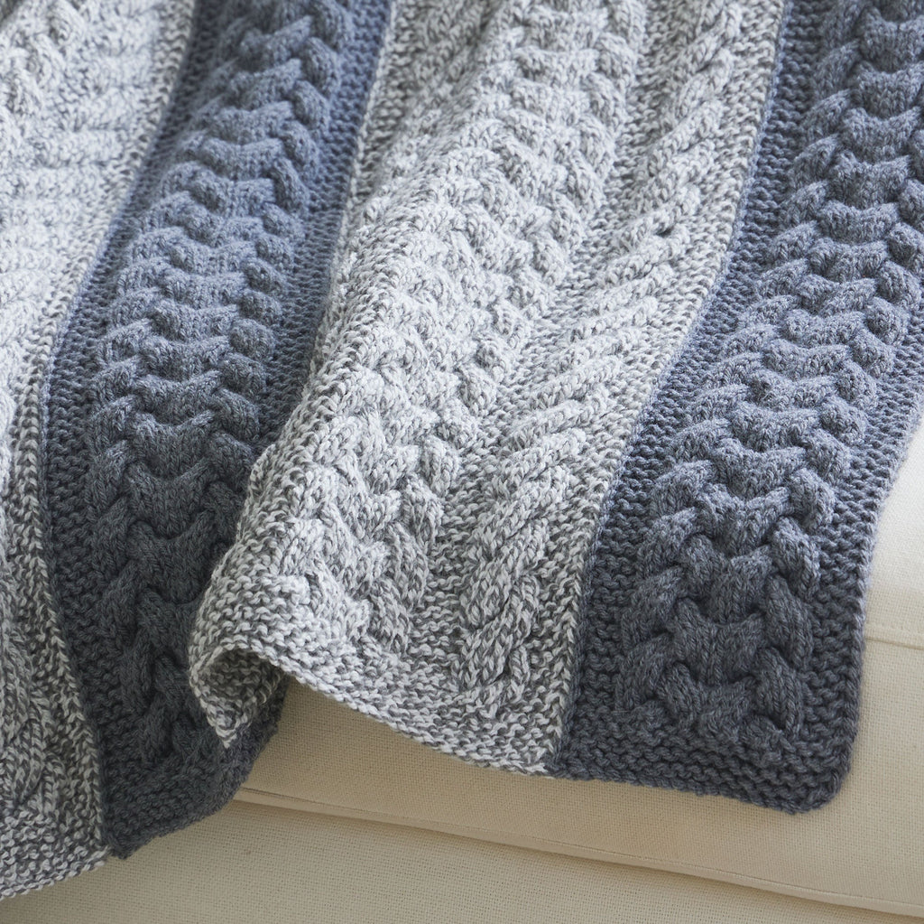 Cables in Ragg Afghan