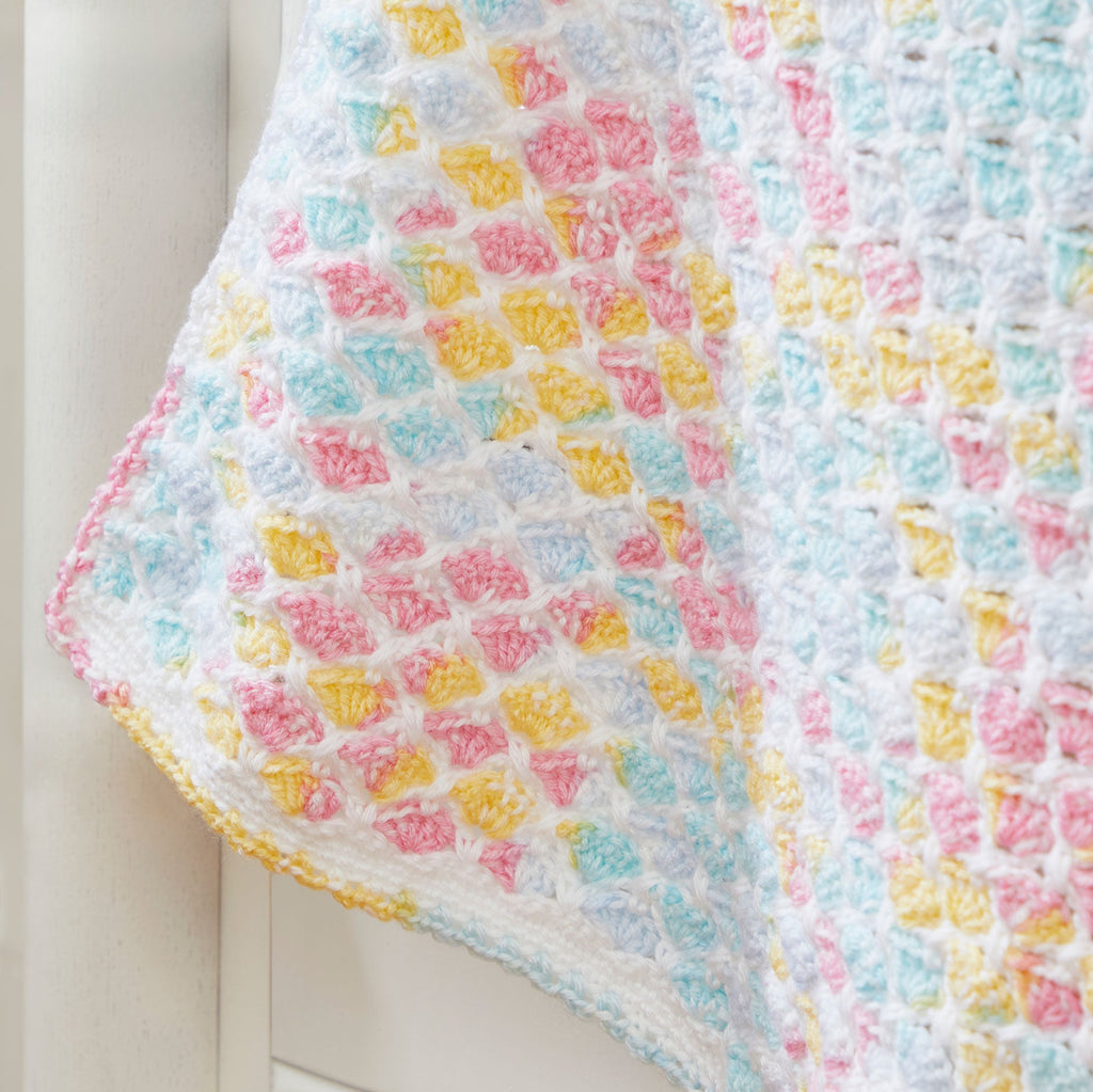 Criss Cross Hearts Crochet Baby Blanket