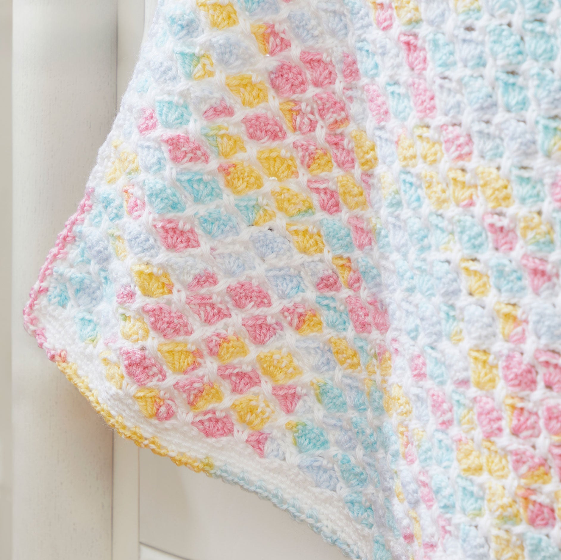 Criss Cross Hearts Crochet Baby Blanket