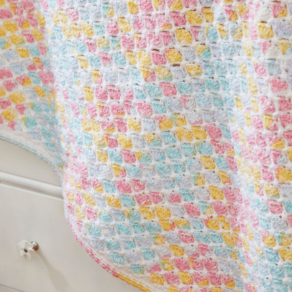 Criss Cross Hearts Crochet Baby Blanket