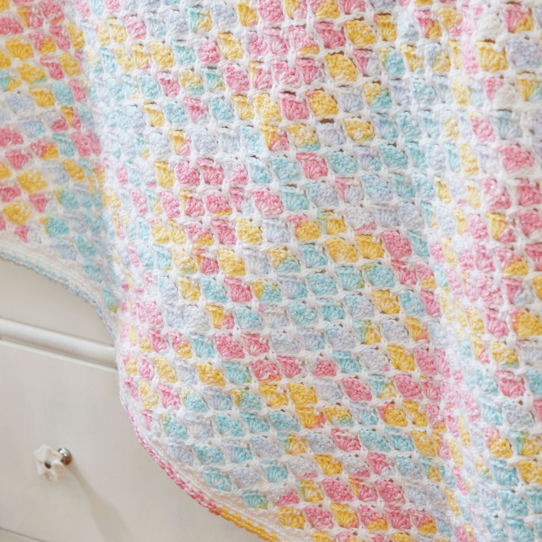 Criss Cross Hearts Crochet Baby Blanket