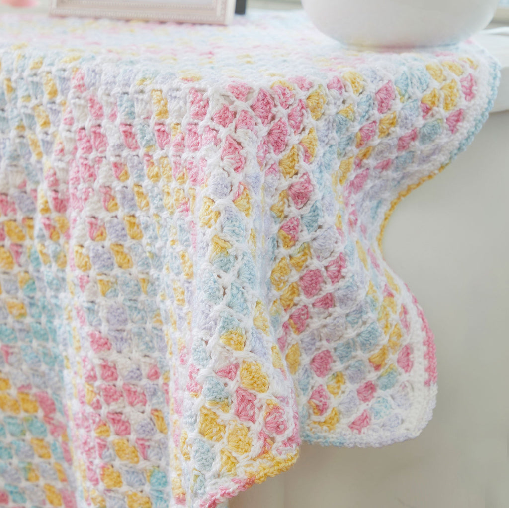 Criss Cross Hearts Crochet Baby Blanket