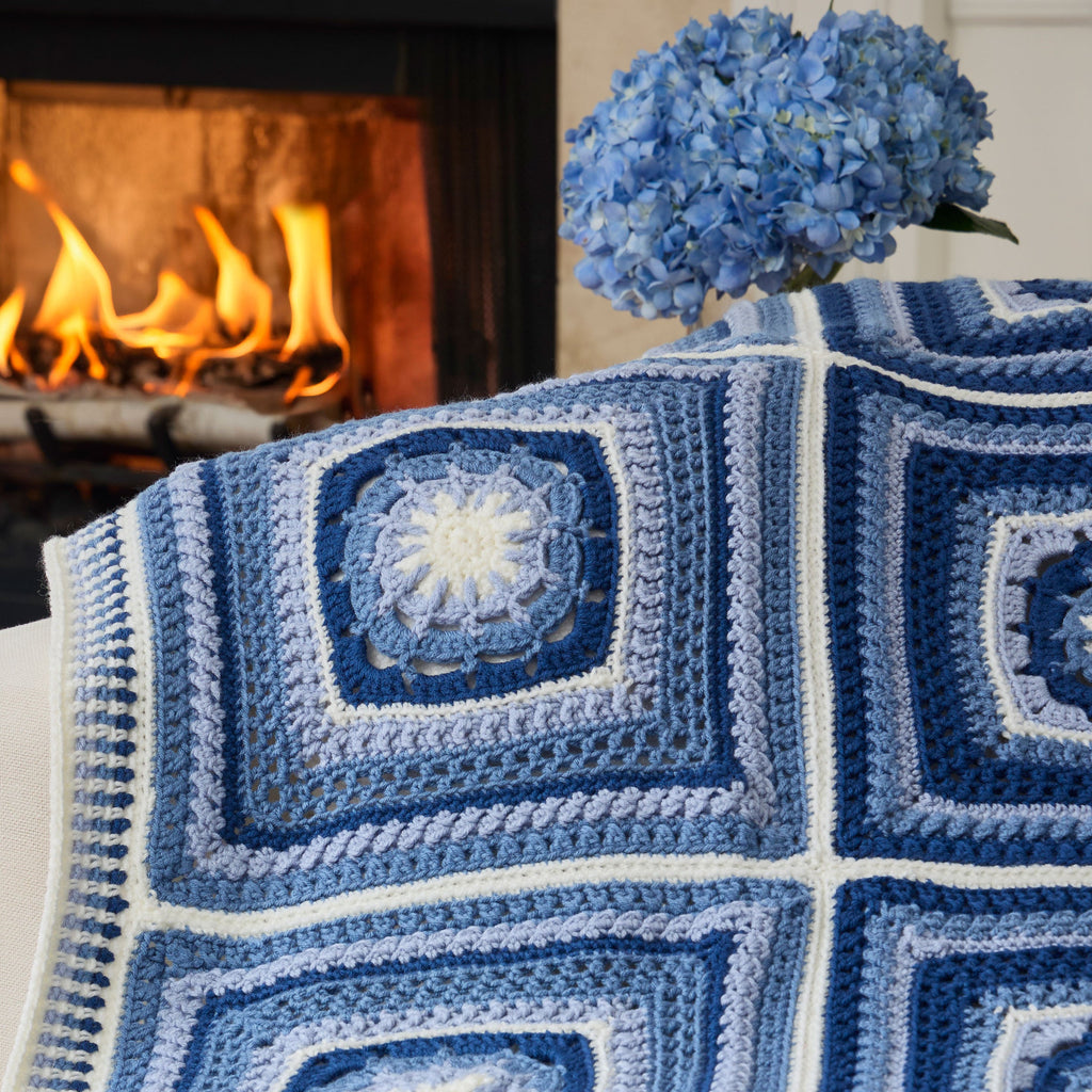 Delft Blue Afghan
