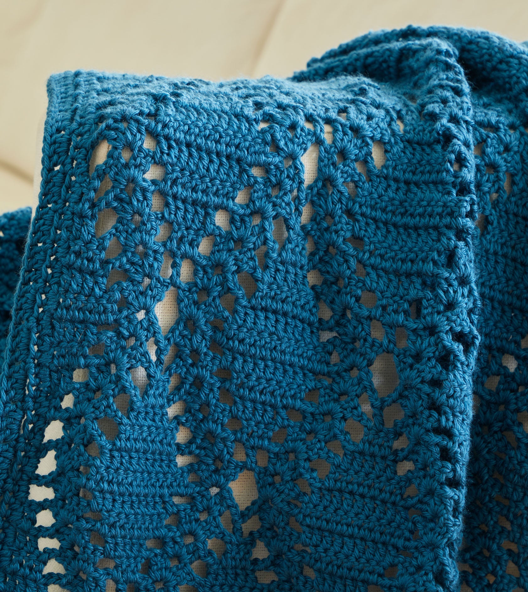 Forever Diamonds Crochet Throw