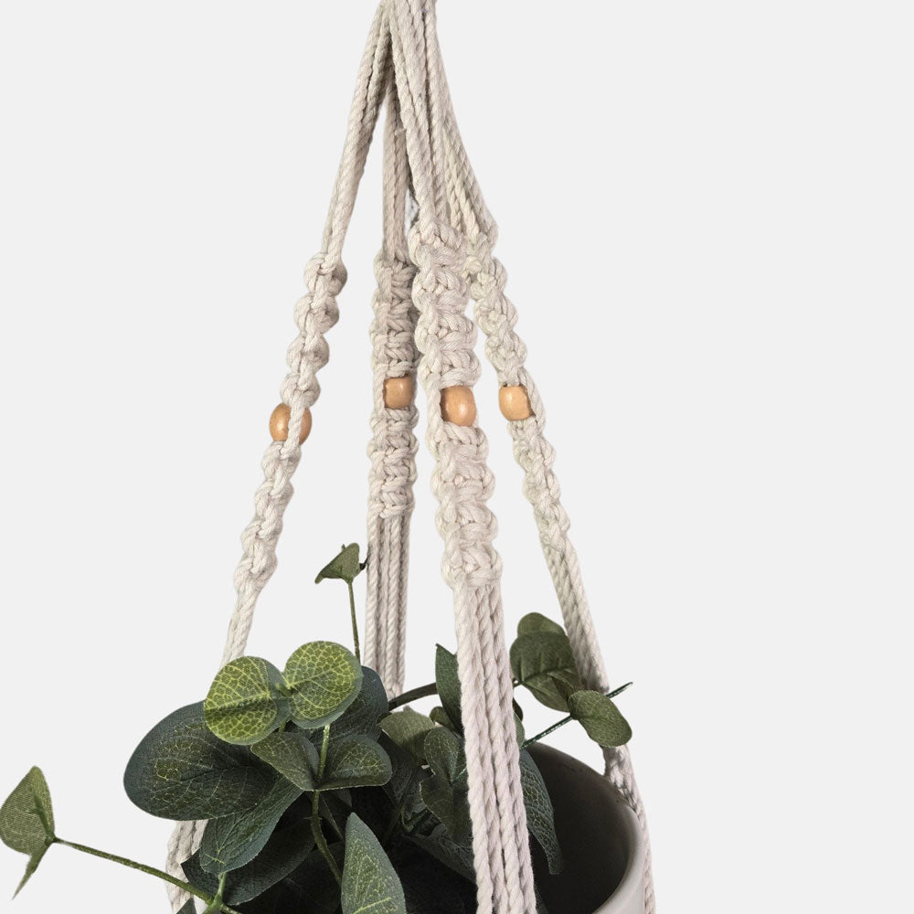 Textured Short Macrame Plant Hanger