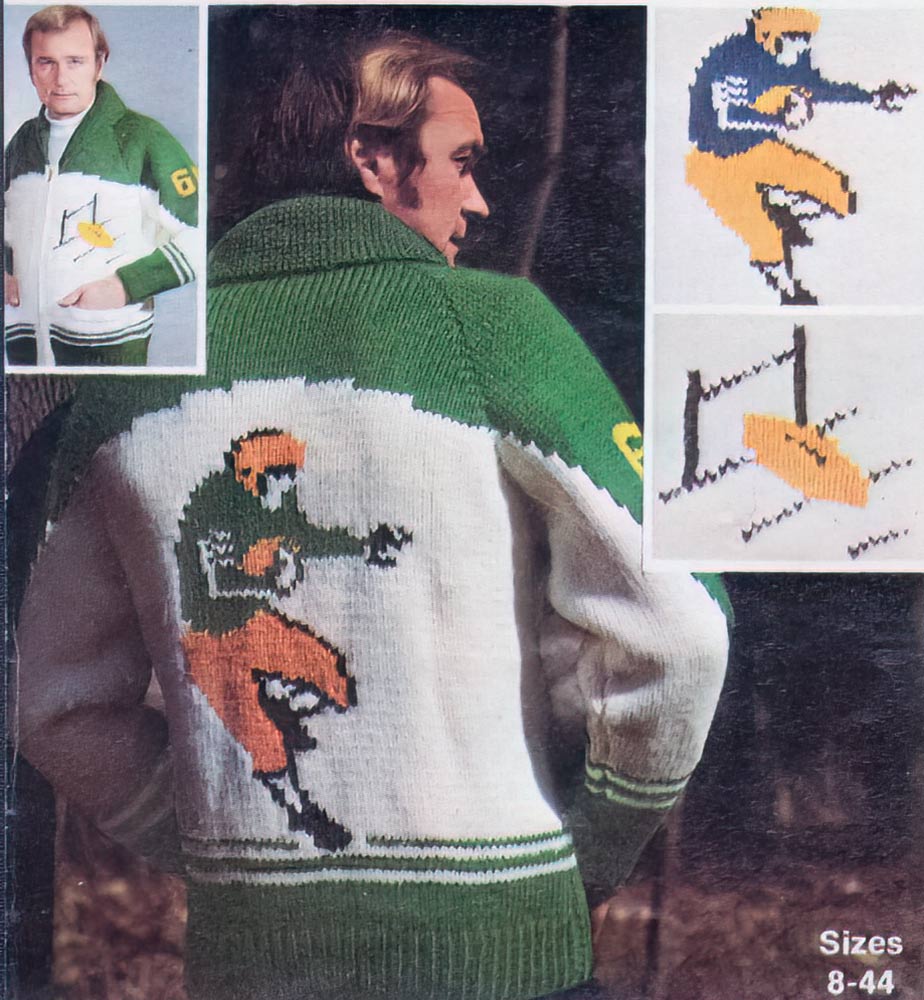 Men's Football Player Cardigan Pattern
