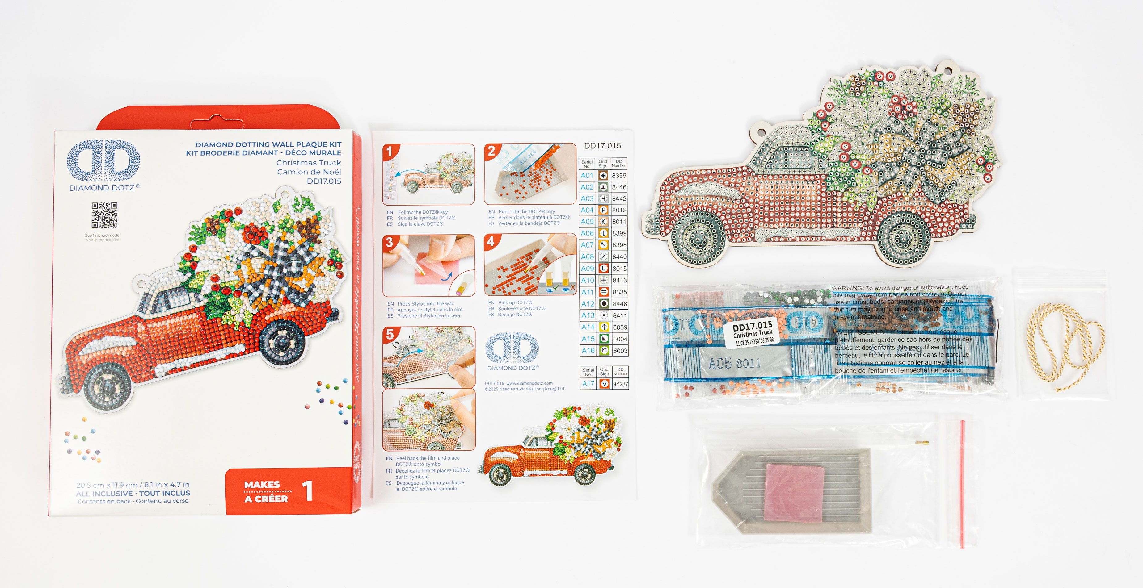 Christmas Truck Wall Hanging Diamond Dotz Kit