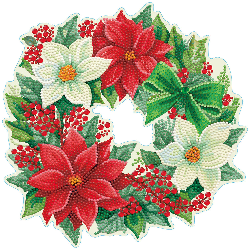Christmas Wreath Wall Plaque Diamond Dotz Kit