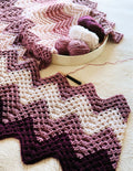 Double Reversible Waffle Chevron Blanket