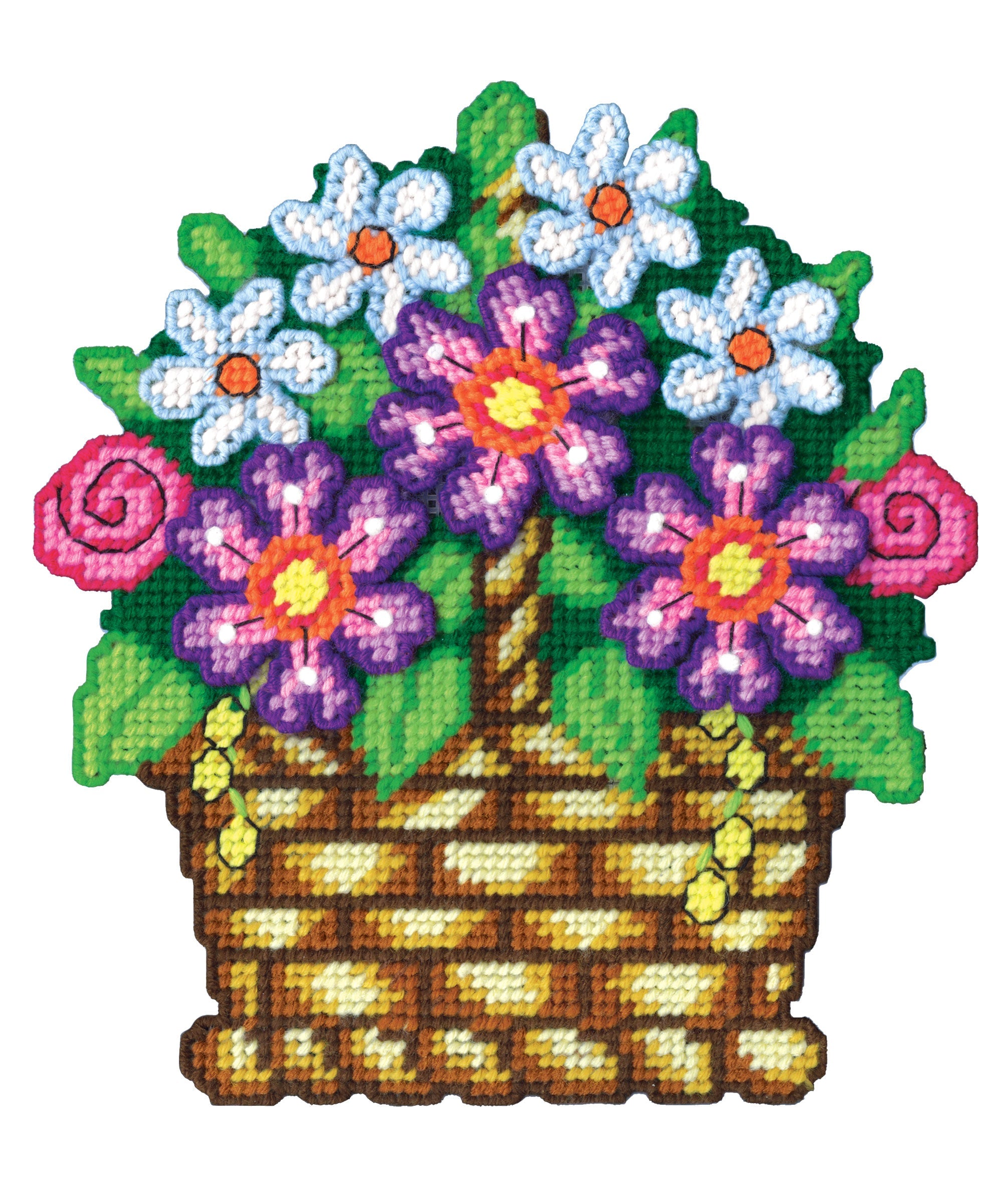 Flower Basket Plastic Canvas Kit