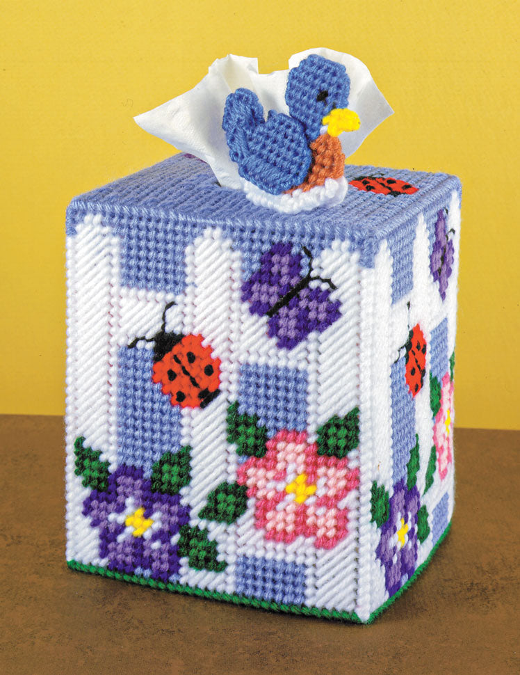 Blue Bird Tissue Box Cover