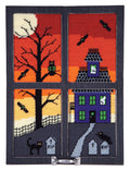 Haunted House Window Frame Plastic Canvas Kit