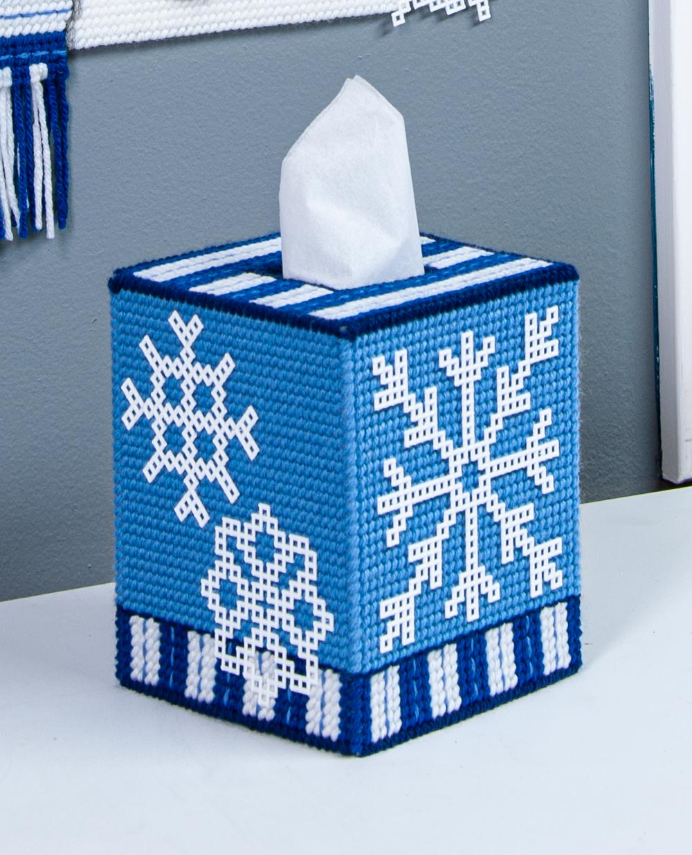 Snowflakes & Snowman Plastic Canvas Ensemble