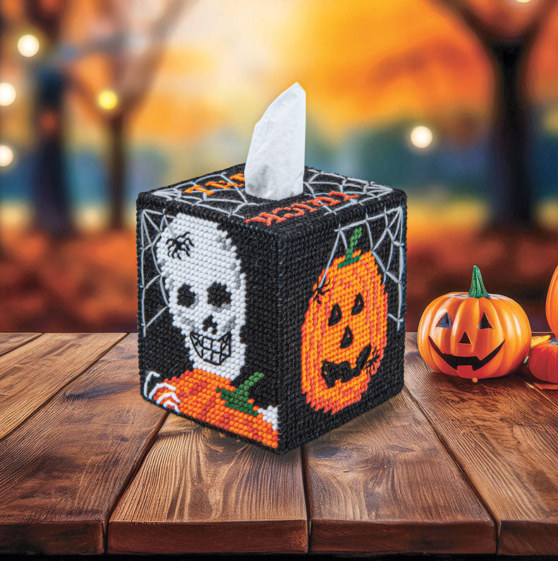Trick or Treat Tissue Box Cover