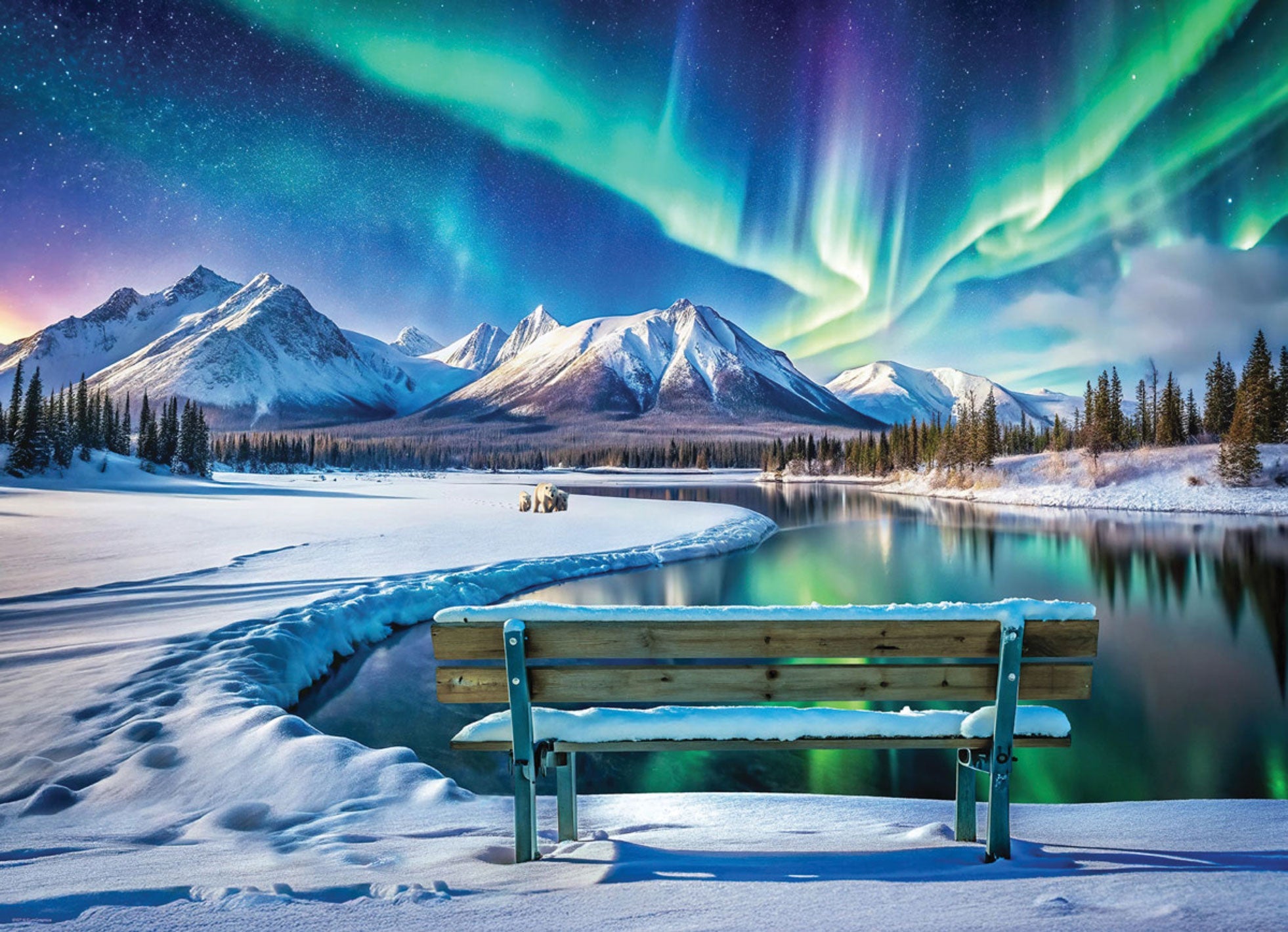Aurora Borealis Yukon Jigsaw Puzzle
