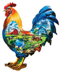 The Rooster's Song Shaped Jigsaw Puzzle