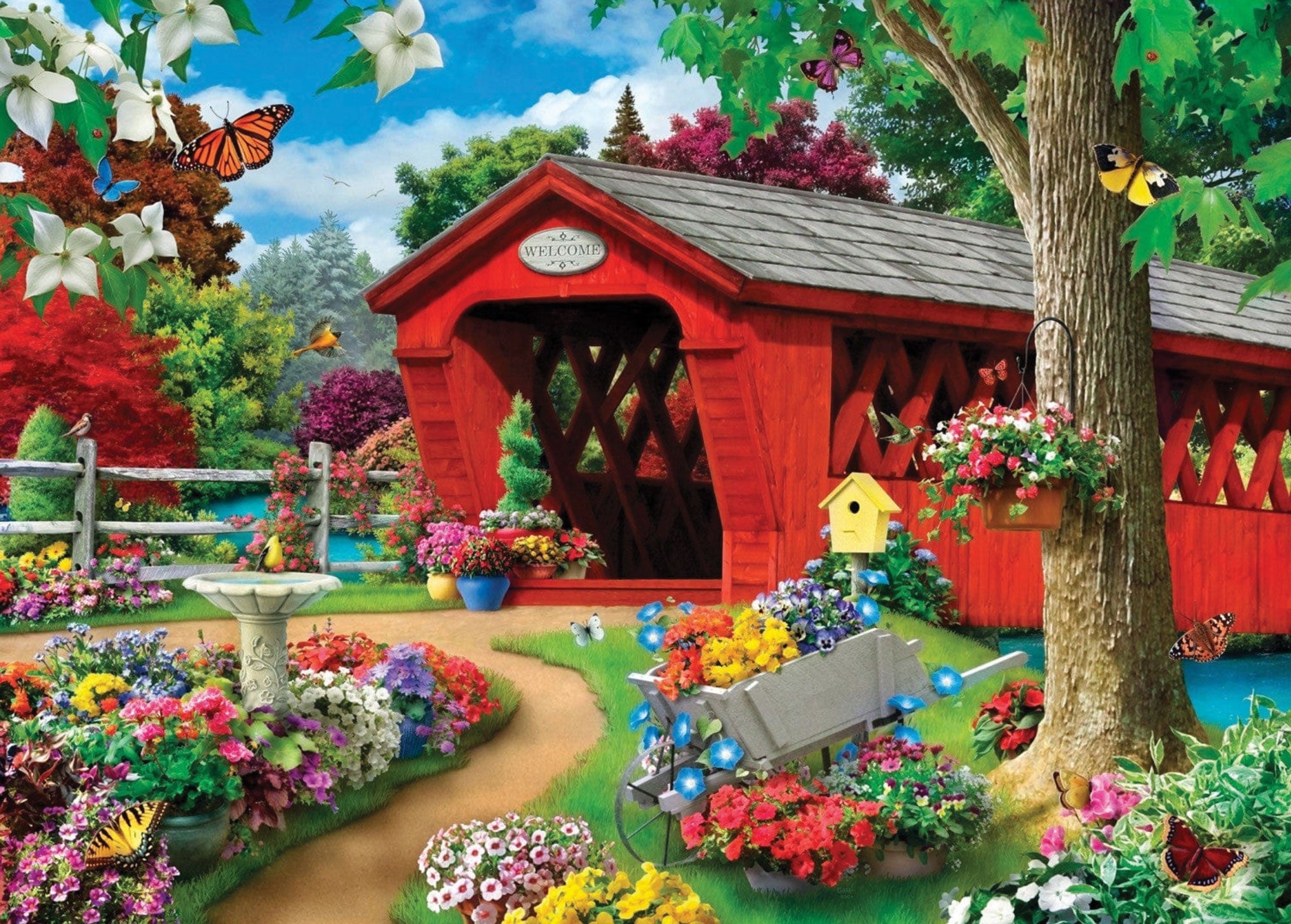 Butterfly Bridge Jigsaw Puzzle