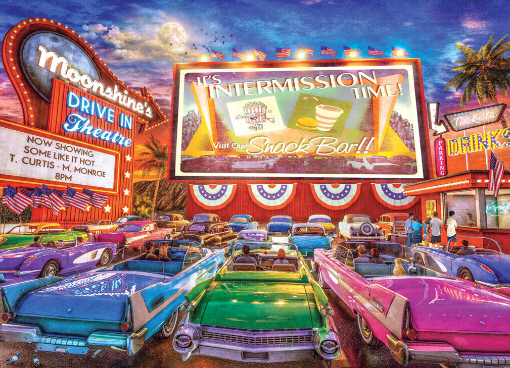 Vintage Drive-In Jigsaw Puzzle