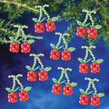 Holiday Cherries Beaded Ornament Kit