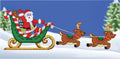 Santa's Sleigh Plastic Canvas Kit