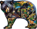 Wildlife of the Woods Shaped Jigsaw Puzzle